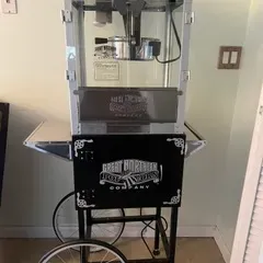 Sale Photo Thumbnail #11: Standing Popcorn Maker.  Some product and Fun Servicing containers