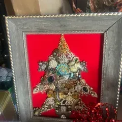 Sale Photo Thumbnail #30: Photo made with antique buttons and pins