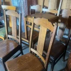 Sale Photo Thumbnail #32: Antique Chairs total 6