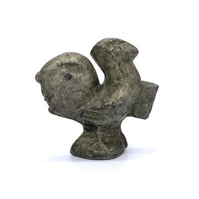 Antique pewter ice cream mold