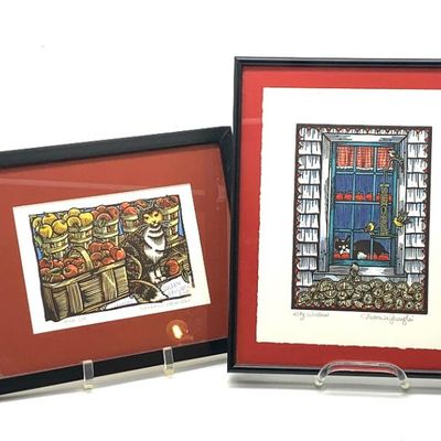 2 Andrea Wisnewski cat prints
