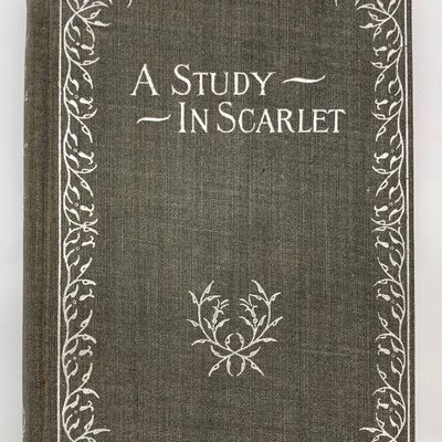 Early edition of "A Study in Scarlet" in which Sherlock Holmes makes his first appearance