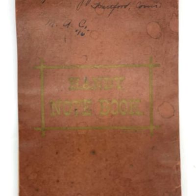 Professional company notes dated 1916 from a Hartford tree surgeon company