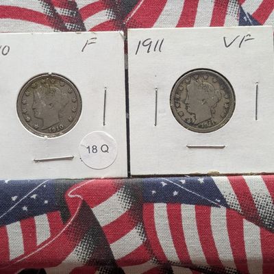 Sale Photo Thumbnail #108: 1910 & 1911 Liberty Head V Nickels
