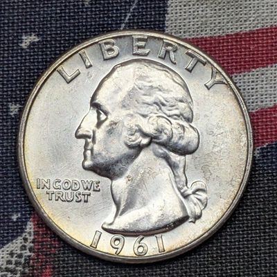 Sale Photo Thumbnail #91: 1961 Washington Quarter, 90% Silver
