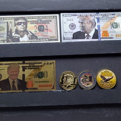 Sale Photo Thumbnail #45: 2024 Donald Trump Novelty Collectibles - Donald Trump Notes & Coins/Rounds - No Melt/Face Value