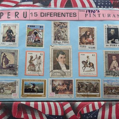 Sale Photo Thumbnail #326: 1970's Assorted Peruvian Stamps