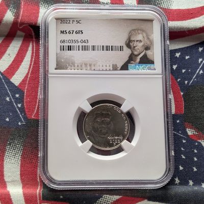 Sale Photo Thumbnail #275: 2022-P Jefferson Nickel NGC MS 67 6FS