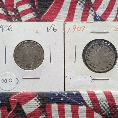 Sale Photo Thumbnail #122: 1906 & 1907 Liberty Head V Nickels