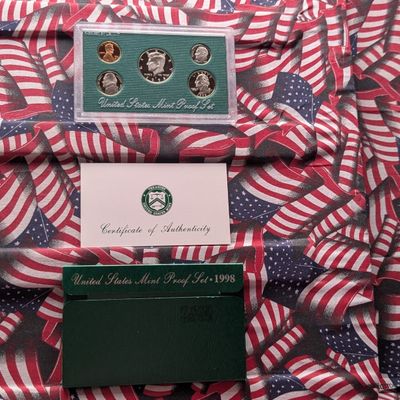 Sale Photo Thumbnail #195: 1998-S U.S. Mint Proof Set in OGP w/ COA