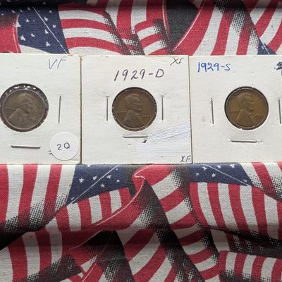 Sale Photo Thumbnail #12: 1929-P, D, & S Lincoln Wheat Cents