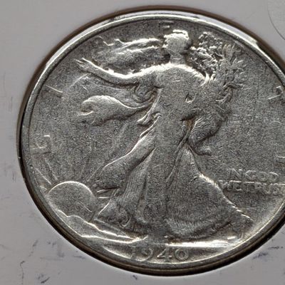 Sale Photo Thumbnail #272: 1940 Walking Liberty 90% Silver Half Dollar