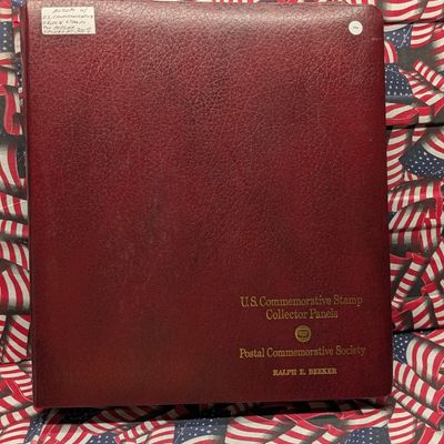 Sale Photo Thumbnail #416: American Commemorative Stamp Album Loaded With Four Block Stamps, Mint, Original Gum, Never Hinged