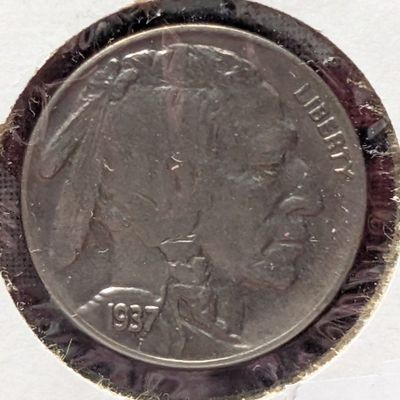 Sale Photo Thumbnail #281: 1937-D Indian Head Buffalo Nickel