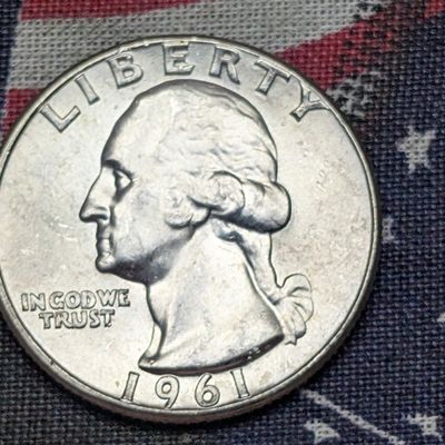 Sale Photo Thumbnail #7: 1961 Washington Quarter, 90% Silver
