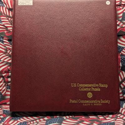 Sale Photo Thumbnail #415: American Commemorative Stamp Album Loaded With Four Block Stamps, Mint, Original Gum, Never Hinged