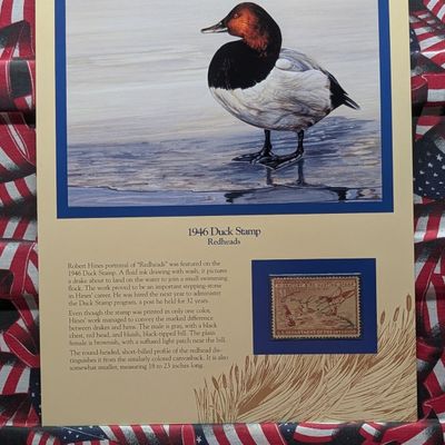 Sale Photo Thumbnail #402: 1946 Dept. Of Interior Duck Stamp, RW-12, Signed