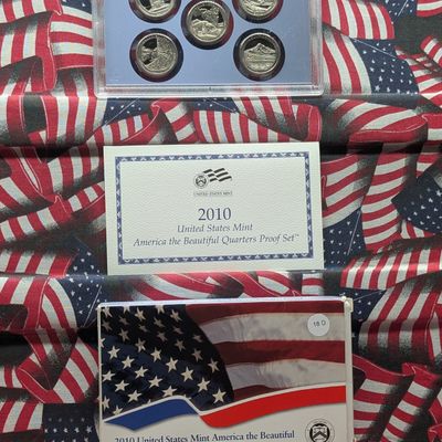 Sale Photo Thumbnail #104: 2010-S U.S. Mint America the Beautiful Quarter Proof Set in OGP w/ COA - Low Mintage!