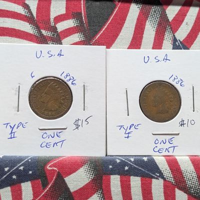 Sale Photo Thumbnail #98: 1886 Type I and Type II Indian Head Cents