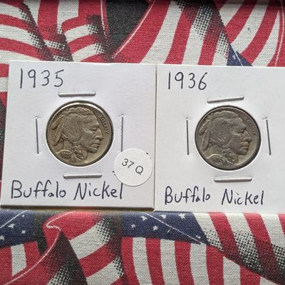 Sale Photo Thumbnail #249: 1935 & 1936 Indian Head Buffalo Nickels