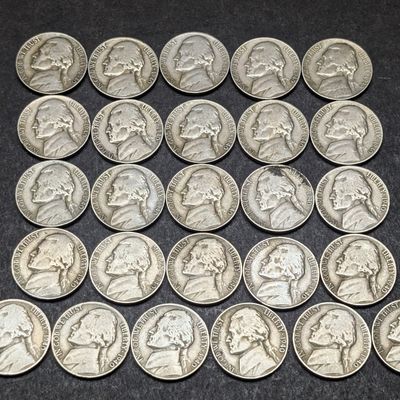 Sale Photo Thumbnail #332: (26) 1940-D Jefferson Nickels