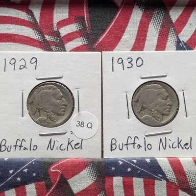 Sale Photo Thumbnail #257: 1929 & 1930 Indian Head Buffalo Nickels