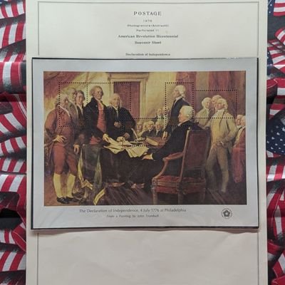 Sale Photo Thumbnail #394: 1976 Declaration Of Independence Stamps, Scott # 1687, All Mint, Original Gum, Never Hinged