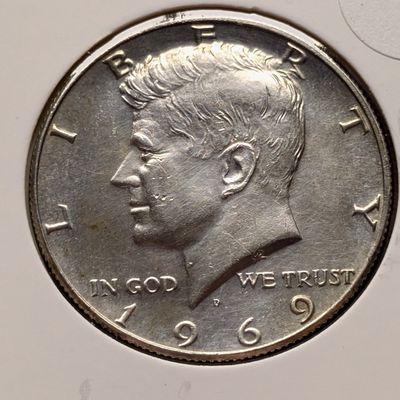 Sale Photo Thumbnail #240: 1969-D 40% Silver Kennedy Half Dollar