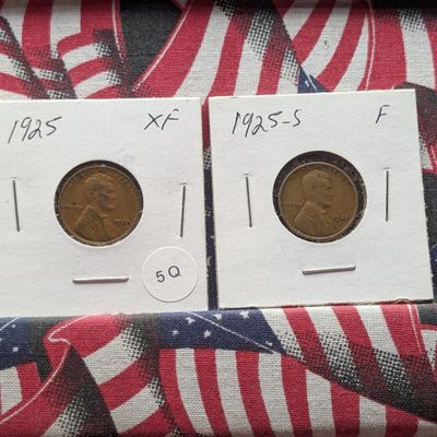 Sale Photo Thumbnail #30: 1925-P&S Lincoln Wheat Cents