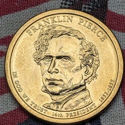 Sale Photo Thumbnail #154: 2010-D Franklin Pierce Presidential Dollar - Position B - Uncirculated bought directly from the US mint when released