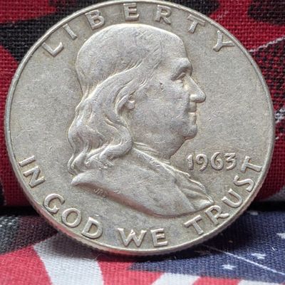 Sale Photo Thumbnail #251: 1963-D Franklin Half Dollar, 90% Silver