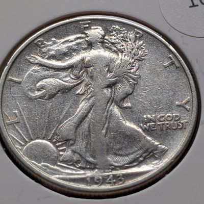 Sale Photo Thumbnail #95: 1943 Walking Liberty 90% Silver Half Dollar