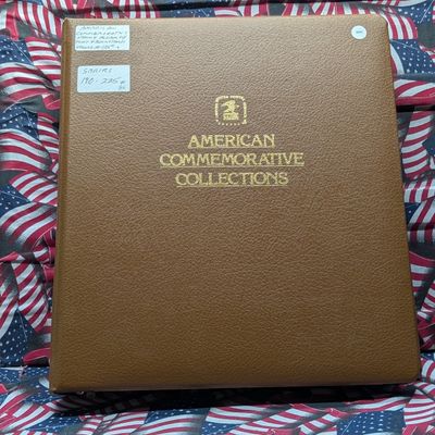 Sale Photo Thumbnail #413: American Commemorative Stamp Album Loaded With Four Block Stamps, Mint, Original Gum, Never Hinged