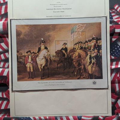 Sale Photo Thumbnail #392: 1976 Surrender Of Cornwallis At Yorktown Stamps, Scott # 1686, All Mint, Original Gum, Never Hinged