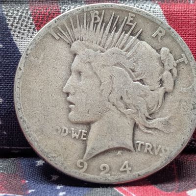Sale Photo Thumbnail #310: 1924-S Peace Dollar - 90% Silver