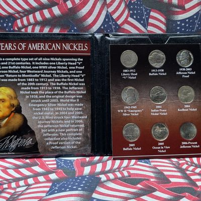 Sale Photo Thumbnail #170: 100 Years of American Nickels Collection, Includes (1) 35% Silver War Nickel