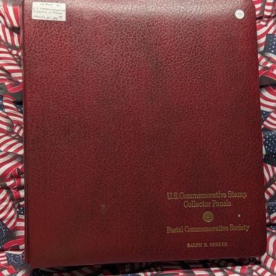 Sale Photo Thumbnail #414: American Commemorative Stamp Album Loaded With Four Block Stamps, Mint, Original Gum, Never Hinged