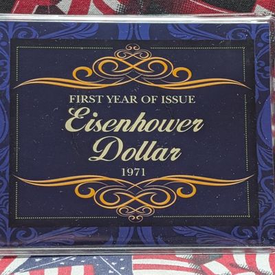 Sale Photo Thumbnail #256: 1971-D Eisenhower Dollar In First Year of Issue Set