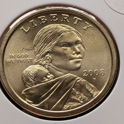 Sale Photo Thumbnail #5: 2008-P Uncirculated Sacagawea Dollar with Eagle in Flight Reverse