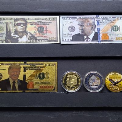 Sale Photo Thumbnail #126: 2024 Donald Trump Novelty Collectibles - Donald Trump Notes & Coins/Rounds - No Melt/Face Value