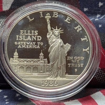 Sale Photo Thumbnail #149: 1986-S Statue of Liberty Commemorative Proof Silver Dollar, 26.73 Grams .900 Silver