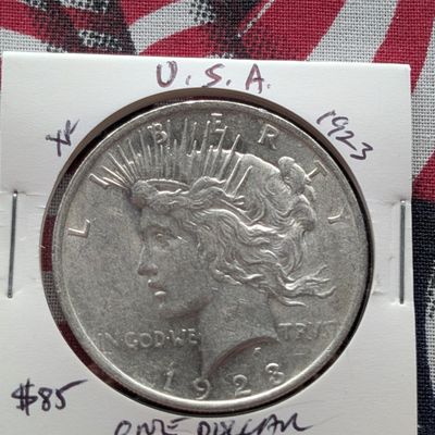 Sale Photo Thumbnail #345: 1923 90% Silver Peace Dollar