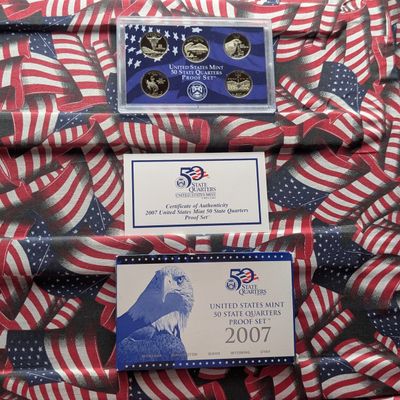 Sale Photo Thumbnail #329: 2007-S U.S. Mint Proof State Quarters Set in OGP w/ COA