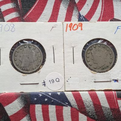Sale Photo Thumbnail #115: 1908 & 1909 Liberty Head V Nickels