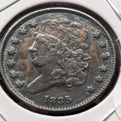 Sale Photo Thumbnail #21: 1835 Classic Head Half Cent - High Grade Coin - MS