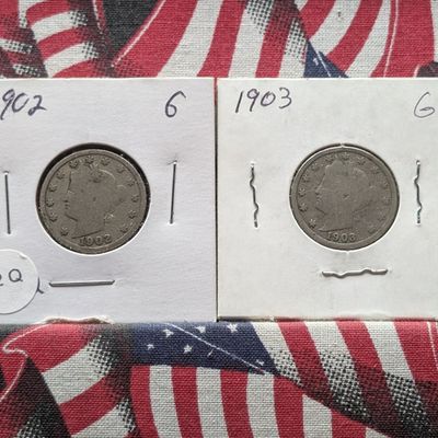 Sale Photo Thumbnail #136: 1902 & 1903 Liberty Head V Nickels
