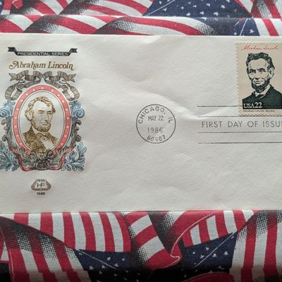 Sale Photo Thumbnail #370: 1986 Abraham Lincoln First Day Cachet