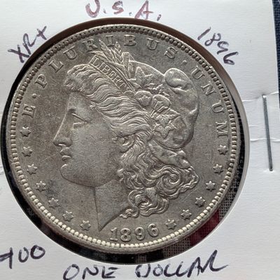 Sale Photo Thumbnail #189: 1896 90% Silver Morgan Dollar