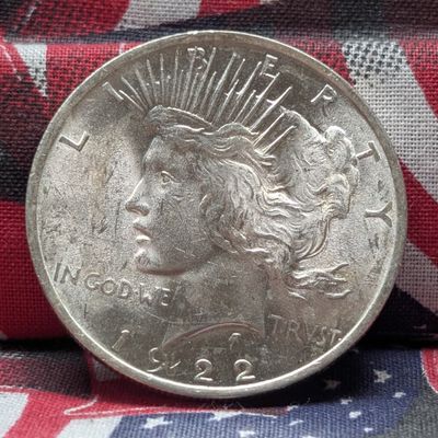 Sale Photo Thumbnail #238: 1922 Peace Dollar - 90% Silver - High Grade