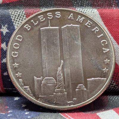 Sale Photo Thumbnail #128: 1 Troy Oz. .999 Silver September 11, 2001 Commemorative Round